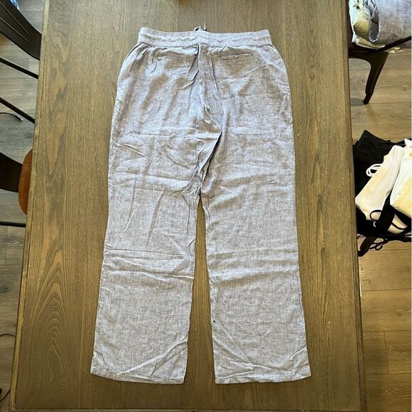 NWOT Guess Blue Cotton Lightweight Pants Drawstring Waist Size L - Picture 12 of 12